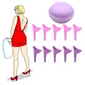 Urinoir d'extérieur en silicone pour femme dispositif d'urination souple entonnoir portable pour