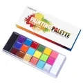 Palette de peinture à l'huile pour le visage et le corps 20 couleurs flash cosmétique sûr