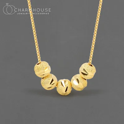 Colliers de la présidence GP en or 18 carats pour femmes perles de bouddha en or et argent