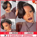 ISEE HAIR Short Bob Wig Lace Front Human Hair Wigs For Women Human Hair Straight Pixie Cut Wig 13X4