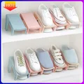 Double Support de chaussures en plastique intégré gain de place pour le rangement des chaussures