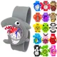 Montres à quartz en silicone pour enfants montre pour enfants ceinture à claquettes horloge pour