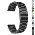 Bracelet en Acier pour Samsung Galaxy Gear S3 18mm 22mm 20mm 24mm Montre 3 42 46mm Security