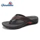 YEINSHAARS-Pantoufles d'été en cuir PU pour hommes sandales de plage chaussures confortables et