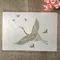 Pochoirs A4 de 29cm pour peinture murale, motif oiseaux, grue, bricolage, Scrapbook, coloriage,