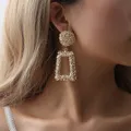 Boucles d'oreilles pendantes en métal pour femmes bijoux uniques en or carillon boucles d'oreilles