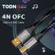 TODN – câble USB HIFI haut de gamme Type A vers Type B Audio numérique AB DAC A-B Alpha 4N OFC