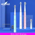 Seago-Brosse à dents électrique sonique aste USB étui de voyage étanche brosse à dents adulte 5