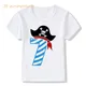 Joyeux anniversaire crâne pirate 7 8 9 ans graphique t-shirts garçon t-shirt garçons-vêtements