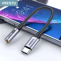 Adaptateur de casque Audio DAC USB Type C à 3.5mm Jack mâle-femelle USBC à 3.5mm pour Samsung S22