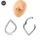 Piercing Septum Tragus Sleeper Hoop Boucle d'oreille en forme de larme Bijoux en titane