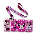 Porte-carte d'identité Disney turenie mouse pour filles lanière porte-documents d'identité