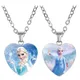 Collier avec pendentif princesse Disney Frozen 2 pour fille pendentif en forme de cœur dessin