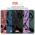 Coque en silicone liquide pour Samsung Galaxy coque rose Marvel Line SpidSuffolk Ironman Cell