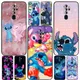 Disney Cartoon CAN o Stitch Coque de téléphone noire pour OPPO Find X5 Bery X2 Neo Lite A74 A76