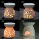 Lampe en céramique pour diffuseur d'huiles essentielles brûleur romantique diffuseur de