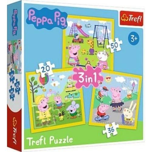 3 in 1 Puzzle - Peppa Pig (Kinderpuzzle)