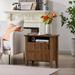 Walnut Nightstands&storage cabinet with 1-door