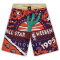 "Mitchell & Ness pour homme violet/orange NBA 1995 All-Star Game Hardwood Classics Big & Tall Jumbotron 2.0 Short - Homme Taille: XLT"