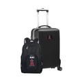 MOJO Black Los Angeles Angels Personalized Deluxe 2-Piece Backpack & Carry-On Set