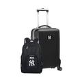 MOJO Black New York Yankees Personalized Deluxe 2-Piece Backpack & Carry-On Set