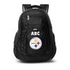 MOJO Black Pittsburgh Steelers Personalized Premium Laptop Backpack