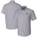 Men's Cutter & Buck Bobby Bowden Charcoal Florida State Seminoles Oxford Stretch Button-Down Short Sleeve Shirt