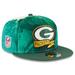 Men's New Era Green Bay Packers 2022 Sideline 9FIFTY Ink Dye Snapback Hat