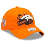 Women's New Era Orange Denver Broncos 2022 Sideline Adjustable 9TWENTY Hat
