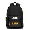 MOJO Black LSU Tigers Personalized Campus Laptop Backpack