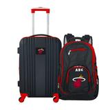 MOJO Miami Heat Personalized Premium 2-Piece Backpack & Carry-On Set