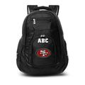 MOJO Black San Francisco 49ers Personalized Premium Laptop Backpack