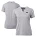 Women's Cutter & Buck Heather Gray Los Angeles Rams Forge Stretch Blade Polo