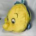 Disney Toys | Disney The Little Mermaid Flounder Stuffed Animal Plush | Color: Yellow | Size: Large Stuffed Animal