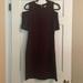 Michael Kors Dresses | Michael Kors Red And Black Cold Shoulder Dress | Color: Black/Red | Size: M