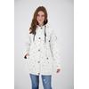 Regenjacke DEPROC ACTIVE "Friesennerz HALIFAX UMBRELLA", Damen, Gr. 44 (L), weiß, Obermaterial: 100% Polyurethan; Futter: 100% Polyester, casual, figurumspielend, Langarm gerader Abschluss mit Druckknopf, Jacken, auch in Großen Größen erhältlich