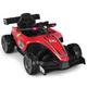 GYMAX Kids Electric Ride on Car, 12V Battery Powered Toy Car with Remote Control, LED Lights, USB, MP3, Spring Suspension & Safety Belt, Children Race Ride Car for 3-7 Years Old (Red)