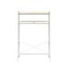 Novogratz Beverly Over-The-Bed Storage Shelves for Twin & XL Twin Beds Wood/Steel in White/Brown | 64.86 H x 42.83 W x 18.5 D in | Wayfair