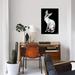 East Urban Home 'Larry, Black Background' Print on Canvas Metal in Black/Blue/Gray | 60 H x 40 W x 1.5 D in | Wayfair