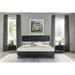 George Oliver Donzel Modern 3 Piece King or Queen Size Bedroom Set w/ Headboard in Black Brushed Oak Wood in Black/Brown | Wayfair