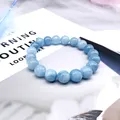 Bracelet élastique en cristal naturel pour femme perles de 4 6mm 8 10mm 12mm cristal romantique