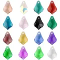 30 pièces/lot de perles de pétale de verre 11x16mm perle de feuille de cristal perle d'oreille