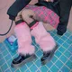 Jambières en fausse fourrure pour femmes Jk Boots Chaussettes Harajuku Lolita Rave Fluffies