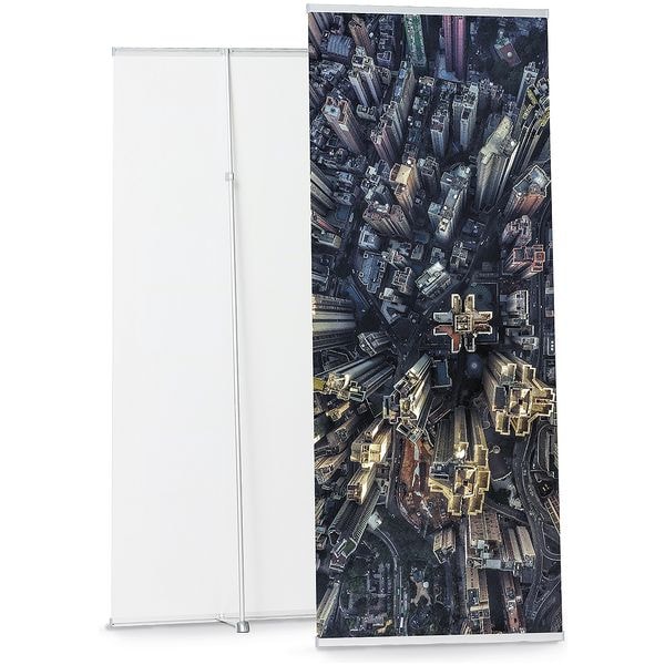 Showdown Displays L-Banner »Telescopic« 85 x 160-220 cm - ohne Bezug Image