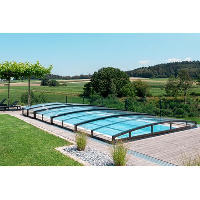 Schienenlose Swimmingpool-Überdachung / Abdeckung SkyCover® Liberty 4.5x8.5m ohne Schienen Image