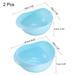 Plastic Colander Pasta Vegetable Strainer Fruit Basket Washing Bowl - 22cm x 20.5cm x 10cm,19cm x 18cm x 8.5cm