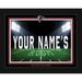 Black Atlanta Falcons 12'' x 16'' Personalized Framed Field Spotlight Print