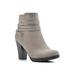 Women's White Mountain Spade Ankle Bootie by White Mountain in Taupe Suede Smooth (Size 9 M)