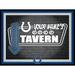 Black Indianapolis Colts 12'' x 16'' Personalized Framed Neon Tavern Print