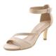 Sandalette LASCANA "High-Heel-Sandalette, Riemchensandalette" Gr. 36, beige Damen Schuhe Sandalette Riemchensandale Sandaletten